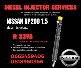 Nissan Np200 Diesel Injectors With Warranty