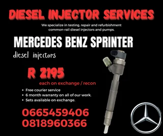 Mercedes Benz Sprinter Diesel Injectors With Warranty