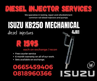 Isuzu Kb250 Mechanical 4ja1 Diesel Injectors With Warranty