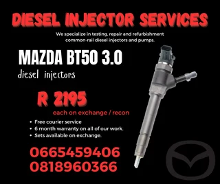 Mazda Bt50 Diesel Injectors With Warranty