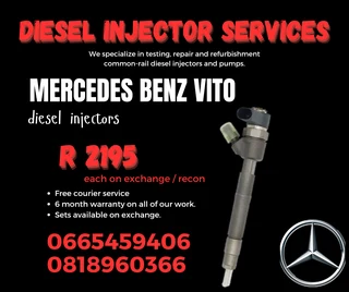Mercedes Benz Vito Diesel Injectors With Warranty