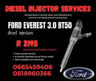Ford Everest Diesel Injectors With Warranty