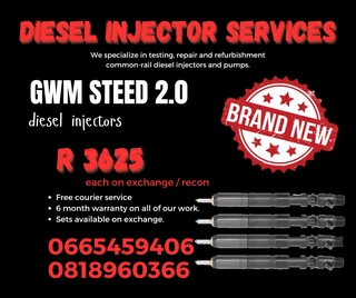 Gwm Steed 2.0 Brand New Diesel Injector With Warranty