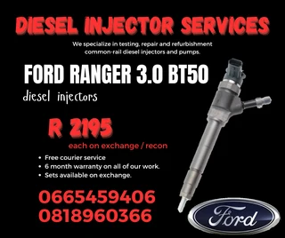 Ford Ranger 3.0 Diesel Injectors With Warranty