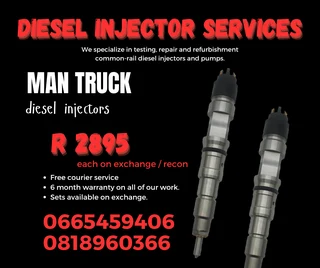 Man Tga Diesel Injectors With Warranty