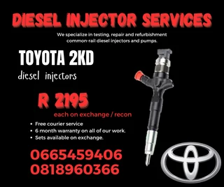 Toyota 2kd Diesel Injectors With Warranty