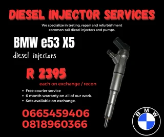 Bmw X5 E53 Diesel Injectors With Warranty