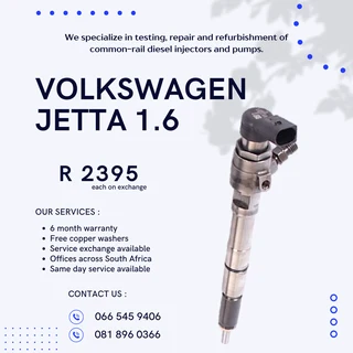 Volkswagen Jetta 1.6 Diesel Injectors With Warranty