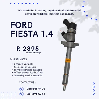 Ford Fiesta 1.4 Diesel Injectors With Warranty