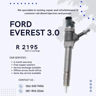 Ford Everest Diesel Injectors With Warranty