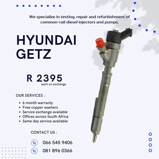 Hyundai Getz Diesel Injectors With Warranty