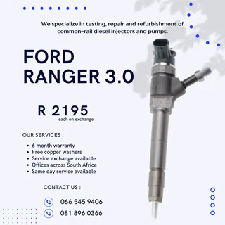 Ford Ranger 3.0 Tdci Diesel Injectors With Warranty