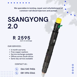 Ssangyong Diesel Injectors With Warranty
