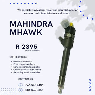 Mahindra Mhawk Diesle Injectors With Warranty