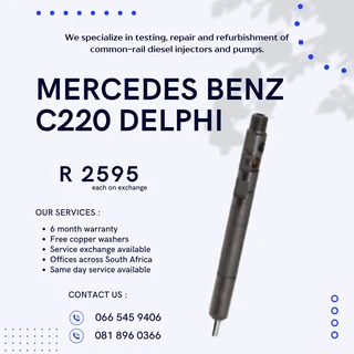 Mercedes Benz C220 Delphi Diesel Injectors With Warranty