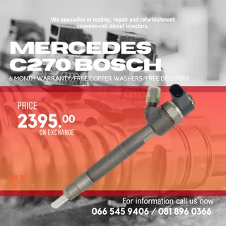 Mercedes Benz C270 Bosch Diesel Injector For Sale With Warranty