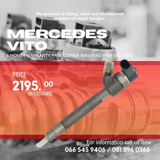 Mercedes Benz Vito Diesle Injectors For Sale On Exchange