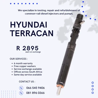 Hyundai Terracan Diesel Injectors For Sale On Exchange With Warranty