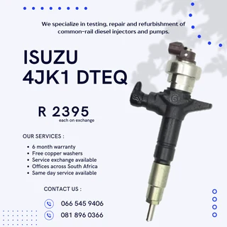 Isuzu Kb300 Dteq Dmax Diesel Injectors For Sale On Exchange With Warranty