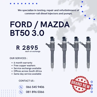 Ford / Mazda Bt50 Diesel Injectors For Sale On Exchange With Warranty