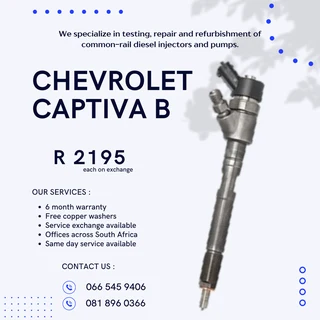 Chevrolet Captiva Diesel Injectors For Sale On Exchange With Warranty