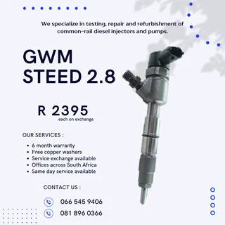 Gwm Steed 2.8 Diesel Injectors For Sale On Exchange With Warranty