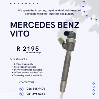 Mercedes Benz Vito Diesel Injectors For Sale On Exchange With Warranty