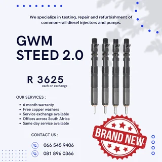 Gwm Steed 2.0 Brand New Diesel Injectors For Sale On Exchange With Exchange
