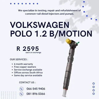 Volkswagen Polo 1.2 Bluemotion Diesel Injectors For Sale On Exchange With Warranty