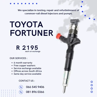 Toyota Fortuner Diesel Injectors For Sale On Exchange With Warranty