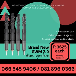 Brand New Gwm Steed 2.0 Diesel Injectors For Sale On Exchange With Warranty