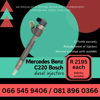 Mercedes Benz C220 Bosch Diesel Injectors For Sale On Exchange With Warranty