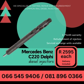 Mercedes Benz C220 Delphi Diesel Injectors For Sale On Exchange With Warranty
