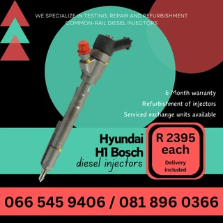 Hyundai H1 Bosch Diesel Injectors For Sale On Exchange With Warranty
