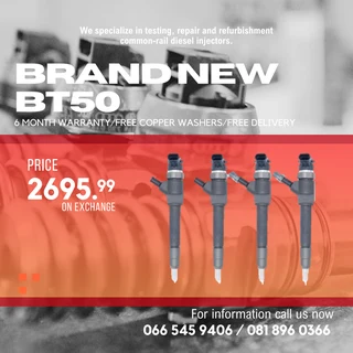 Ford / Mazda Bt50 3.0 Brand New Diesel Injectors For Sale