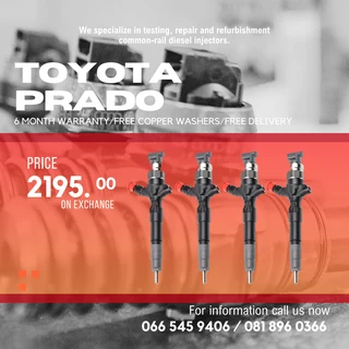 Toyota Prado Diesel Injectors For Sale