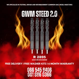 Gwm Steed 2.0 Diesel Injectors For Sale On Exchange