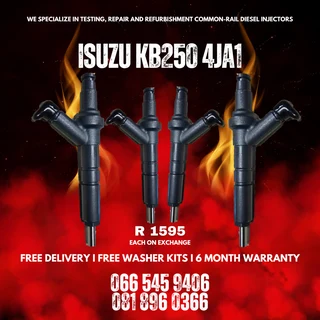 Isuzu Kb250 4ja1 Mechanical Diesel Injectors For Sale On Exchange