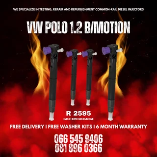 Vw Polo 1.2 Bluemotion Diesel Injectors For Sale On Exchange With Warranty