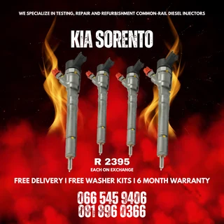 Kia Sorento Diesel Injectors For Sale On Exchange With Warranty