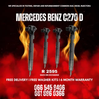 Mercedes Benz C270 Delphi Diesel Injectors For Sale On Exchange With Warranty