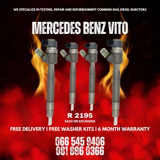 Mercedes Benz Vito Diesel Injectors For Sale On Exchange With Warranty