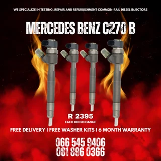 Mercedes Benz C270 Bosch Diesel Injectors For Sale On Exchange With Warranty
