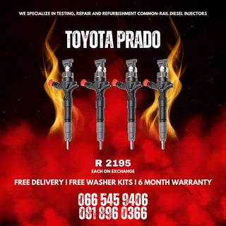 Toyota Prado Diesel Injectors For Sale On Exchange