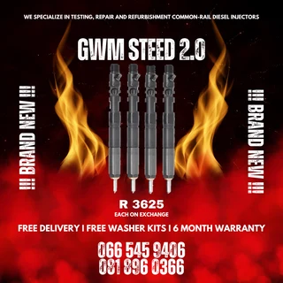 Gwm Steed 2.0 Brand New Diesel Injectors For Sale On Exchange