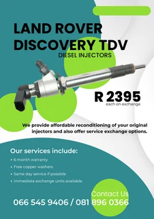 Land Rover Discvoery Tdv Diesel Injectors For Sale On Exchange