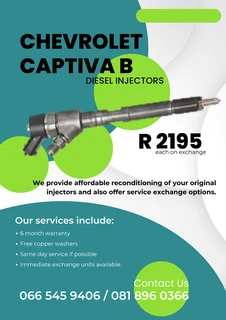 Chevrolet Captiva Bosch Diesel Injectors For Sale On Exchange