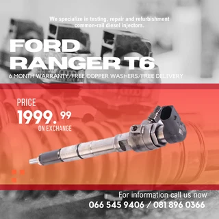 Ford Ranger 2.2 Bk T6 Diesel Injectors For Sale On Exchange With Warranty