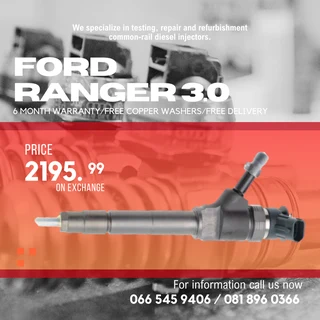 Ford Ranger 3.0 Bt50 Diesel Injectors For Sale On Exchange With Warranty