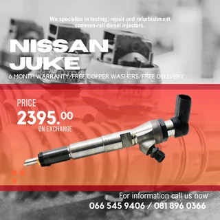 Nissan Juke Diesel Injectors For Sale On Exchange With Warranty